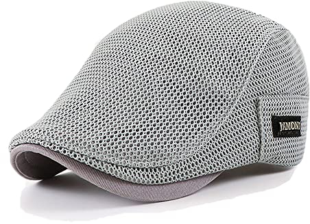 YAMEE Sonnenhut Barett Herren Sommer atmungsaktive Mesh, Schiebermütze Damen,Unisex Beret Schirmmütze Flatcap Sportmütze Gatsby Newsboy Cap, Barette Cap, Größe 56cm-60cm