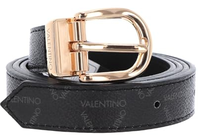 Valentino Gürtel Liuto Logo Belt W100 Ner/Mul/Oro schwarz kürzbar