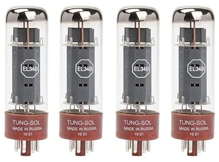 JINGERL Tubo a Vuoto EL34B Invece di 6P3P EL34 Amplificatore a Tubo Amplificatore Audio HiFi Altoparlante di Corrispondenza di precisione Originale (Color : 4PCS EL34B)