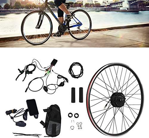 SanBouSi Elektro Fahrrad Umbausatz 28'' 29'' (700C) Brushless Getriebe Vorderrad Hinterrad Nabenmotor E-Bike Kit mit LCD Display DIY Conversion Elektrofahrrad Umbausatz 36V 250W (Hinterrad)