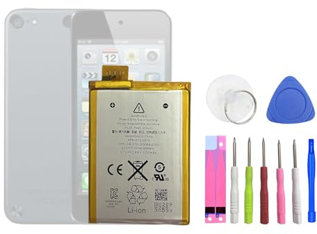 HIGHAKKU Ersatzakku 616-0621 616-0619 kompatibel mit iPod Touch 5 Gen. A1421, iPod Touch 5 Gen. A1509, 616-0621 LIS1495APPCC MP3 MP4 PMP