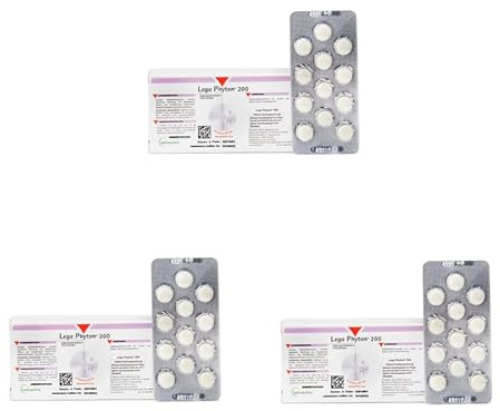 LEGA Phyton® 200 | 3er Pack | 3 x 24 Tabletten | Ergänzungsfuttermittel für Hunde und Katzen | Zur Unterstützung der Leberfunktion | Mit Silymarin aus der Mariendistelfrucht