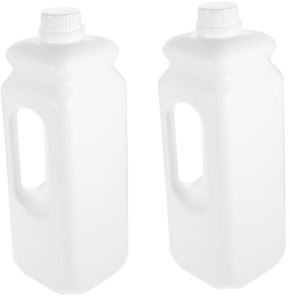 ABOOFAN Brocca di Plastica da 2,5L con Coperchio Ermetico, Set 2 Pezzi, Contenitore Multifunzione Resistente e di Perdite per Uso Domestico