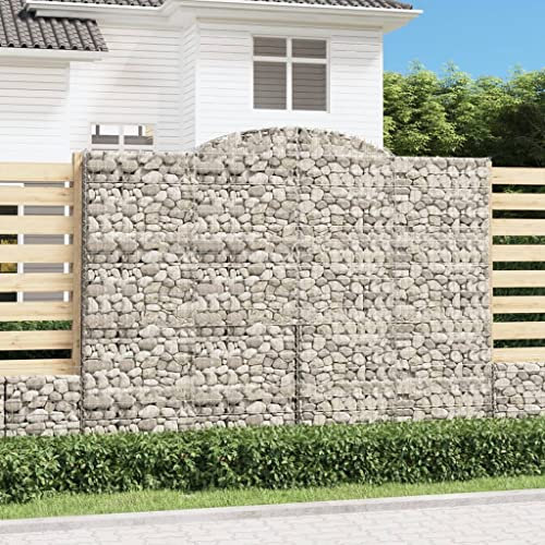 Hochbeet Schmal,Blumenkasten Balkon gabionen Mit Hochbogen 6 STK. 300x50x220/240cm Verzinktes Eisengeeignet Für Garten, Eingang, Wohnzimmer, Korridor, Büro, Balkon, Außenbereich