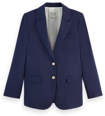 Scotch & Soda Boyfriend Gabardin Twill Blazer, Marin 410, M