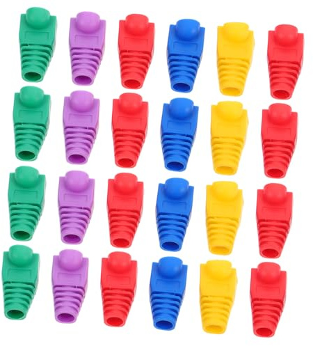 DIYEAH 50pièces Protection de Câble Ethernet Protège-connecteurs Cache-poussière Électrique Gestion de Câbles