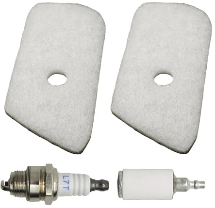 UYTGFO Kit de filtro de aire y combustible 530150253 compatible con desbrozadora Husqvarna 124L, 125L, 125C, 125R, 125RJ, 128L, 128LD, 128LDX, 128C, 128CD y 128R.