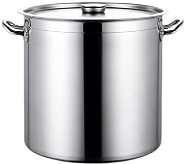 20L Stainless Steel Stockpot with LidDurable TripleBottom Design Hangable Safety Feature Ideal for Cooking & Steaming Perfect for Home Chefs and Large Meals