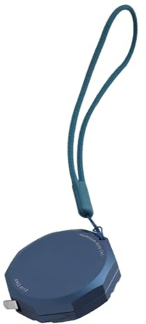 Uadme Nastro Metrico da 2 m, Metro a Nastro Retrattile Professionale, Metro a Nastro in Metallo con Cordino, 1 mm Precisione (Blu)