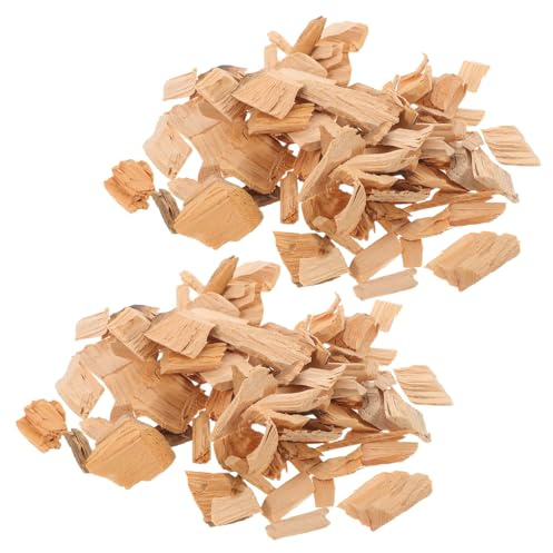 Alasum Trucioli di Legno per Affumicare Carne Cipresso 400g, Trucioli per Barbecue a Gas e Cocktail, Sacchetti per Grigliate all’Aperto, Aroma Naturale per Carne e Salsicce, Confezione