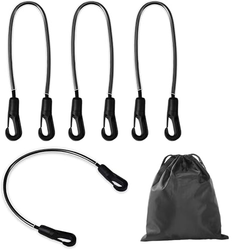 yeeplo 4 Stück 54 cm Schweifriemen Pferdedecke, Elastische Pferdedecke Beingurte mit Doppelten Clips, Elastisches Schweifband, Pferdedeckenriemen, für Pferdetraining, Winterreiten
