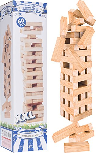 Stapelspiel Turmspiel Holzspiel Spielzeug Geschicklichkeitsspiel 50 cm hoch XXL S110