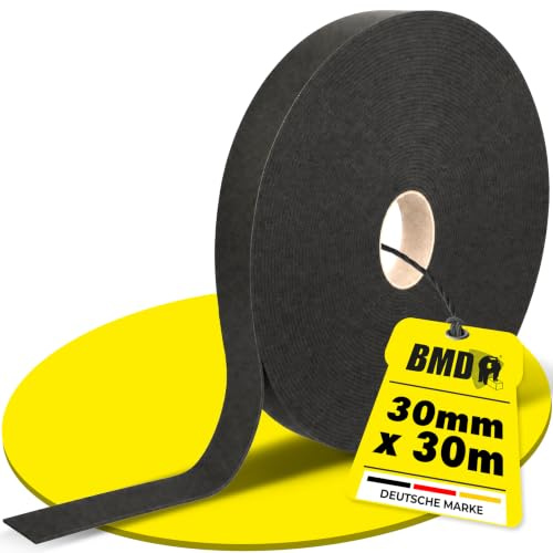BMD Dichtungsband | 30 mm x 30 m | 3 Stück |Schall-Entkopplung und Geräusch-Abdichtung | für Metall-Profile und Unterkonstruktionen | Trockenbausysteme | Trennwandband
