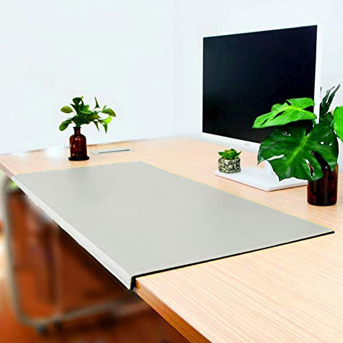 Kunstleder Schreibtischunterlage mit Kantenschutz,genähter kante,erweiterte rutschfeste Schreibunterlage-Schreibtischauflage-Schreibmatte,Laptop-Tastatur Mauspad,Tischunterlage