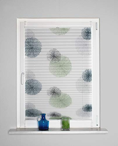 Home fashion UP & DOWN PLISSEE Rawlins, BLAU GRÜN, 130 X 70 cm, 12