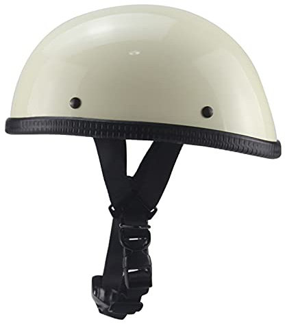 GAOZ Adulto Mezzo Casco da Motociclista Vintage Aperto Jet Casco a Scodella Chopper Skateboard Scooter Motorino ECE Omologato Mezzo da Moto retrò Unisex per Uomo Donna
