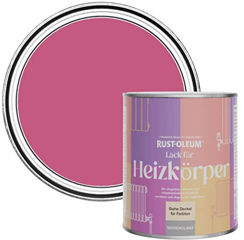 Rust-Oleum, rosa Heizkörperfarbe, hitzebeständig, geruchsarm in Seidenglanz Finish - Himbeere 750ML