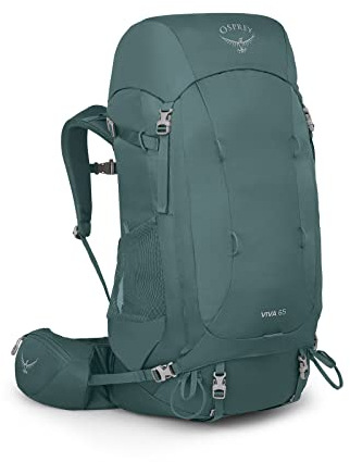 Osprey Viva 65L Damen Backpacking Rucksack, Succulent Green, Extended Fit