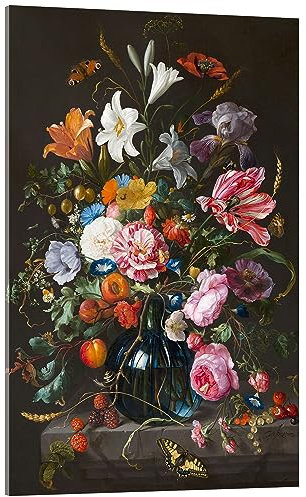 Posterlounge Vase mit Blumen Acrylglasbild von Jan Davidsz de Heem 40 x 60 cm Wandbilder Wanddeko