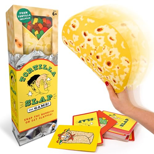 Lucky Egg Exciting Tortilla Slap - Fun Family & Party Games for 6+ Year Olds, 2-8 Players - Perfect for Indoor & Outdoor Game Nights