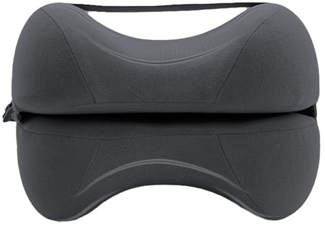 HunicandIU Coussin de Jambe en Mousse à mémoire de Forme, Coussin de positionnement latéral pour Les Jambes, pour Dormir sur Le côté, Coussin de Soutien des Genoux, Coussin intermédiaire avec Housse