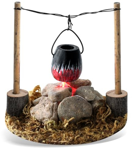 LED-Lagerfeuer Wichtel Zubehör Weihnachten, Mini Lagerfeuer, Puppenhaus Lagerfeuer, Wichtel Zubehör, Miniatur Wichtel Zubehör, Puppenhaus Zubehör