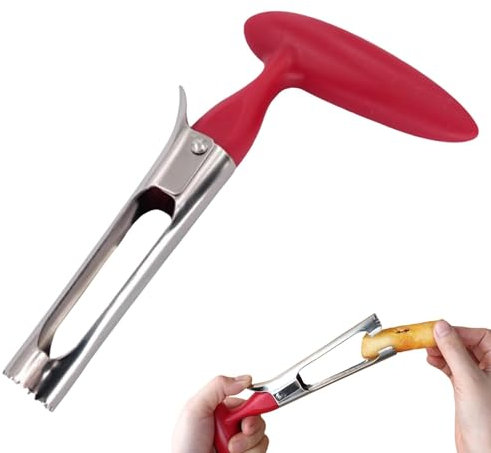 Besreey Vide-fruits, vide-fruits en acier inoxydable, Gadget de cuisine pour vide-fruits en acier inoxydable pour poires, Extracteur de noyau de Fruits robuste, vide-fruits professionnel pour l'école