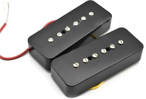 Single-Coil-Tonabnehmer-Set 4Set P90 E-gitarre Humbucker Pickup Neck Bridge Pickup Für Gitarre P90 E-gitarre Zubehör(Black)