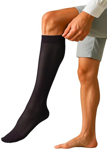 o-day Calze Filo Di Scozia Uomo Lunghe (Confezione Da 2) Eleganti e Traspiranti Calzini Filo Di Scozia Uomo Made In Italy (IT, Numero, 42, 44, Regular, Regular, Nero - 2 Paia)