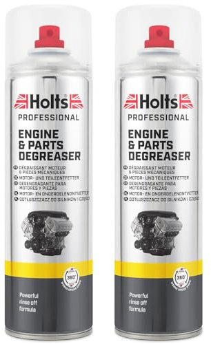 Holts Engine Degreaser Spray 500ml – Pack of 2 | Powerful Solvent-Based Cleaner for Engine Bay, Parts & Tools | Fast-Acting & Easy to Rinse