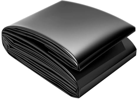 Pond Liner,Thickness 0.30 MM,Large Fish Pond Liner Gardens Pools Membrane,Reinforced Landscaping,Cut Black HDPE,UV and Tear Resistant, for Koi & Fish Pools Fountains and Streams(13X20FT)