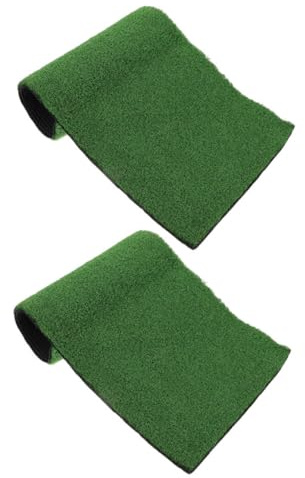 Amosfun 2pièces Tapis Herbe Artificiel pour Tortues Gazon Synthétique pour Aquarium Revêtement de Terrarium Litière pour Reptiles