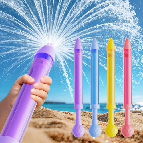 Fireworks Water Blaster Squirt Gun for Kids Adults, Water Squirter Water Gun Bulk for Kids Ages 4-12, Water Shooters for Pool Toy Swimming Beach Backyard Outdoor Party Favors (4 Pack)