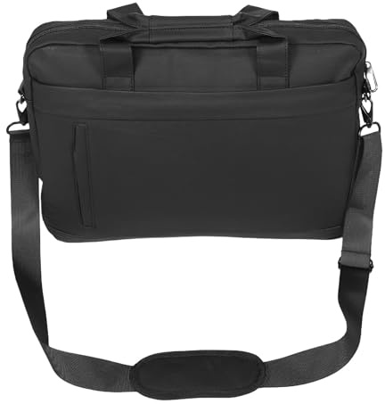 VALICLUD Funda para Portátil Negra con Forro Engrosado a Prueba de Golpes Bolso de Hombro para Ordenador Portátil de Negocios para Uso en Oficina y Viajes