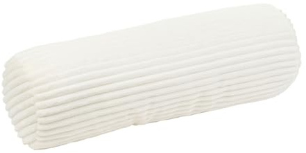 Gözze hals rulle manchester stil kudde, 70 x 22 cm, ull vit, 40067-00-070022