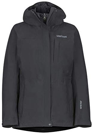 Marmot Wm's Minimalist Component Jacket, Vattentät, varm GORE-TEX regnjacka, andningsaktiv, regnrock med kapuschong, Hardshell Windbreaker för vandring och cykling, För kvinnor, Black, XS