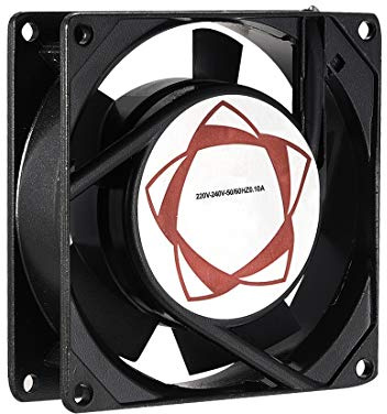 sourcing map Cooling Fan 92mm x 92mm x 25mm SF9225AT AC 220V/240V 0.10A Dual Ball Bearings
