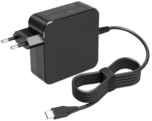 ARyee 65W USB C Netzteil PD Ladegerät Typ C Laptop Adapter Ladekabel für Lenovo ThinkPad/Yoga, Dell, HP, ASUS, Acer, MacBook Pro, Huawei, Xiaomi, 65w Laptop Typ C Charger
