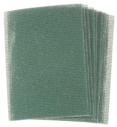 sourcing map 10 hojas de lija de malla de grano 180 de 3 x 4 pulgadas, papel de lija húmedo o seco, almohadillas abrasivas sin polvo para coche, madera, yeso, metal pulido y molienda
