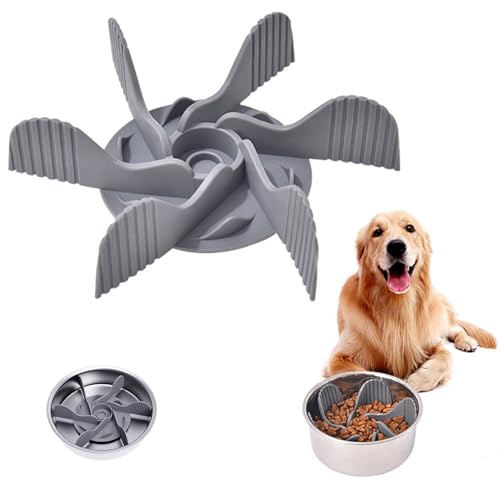 Slow Feeder hundskål insättning, anti-sling skål hund insättning, långsam matskål för hundar, långsamt matskål matskål tillbehör, lindrar matsmältning och överätning, skärbar