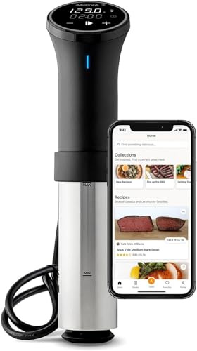 Anova Precision Cooker 3.0 [AN525-UK00], Sous Vide, WiFi, 1100 Watts, prise de type G incluse pour une utilisation au Royaume-Uni, application Anova Wifi incluse - Noir et argent