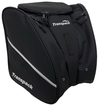 TRANSPACK Edge Junior+ 38L Water-Resistant Padded Multi-Compartment Ski/Snowboard Boot Helmet Goggles & Gear Backpack Bag