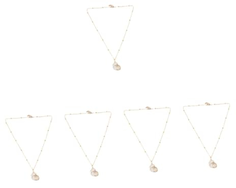 SHERCHPRY 5stücke Conch Shell Necklace Für Frauen Handgefertigte Halskette Mit Goldfarbener Umrandung Für Strand-events Hochzeiten Und Besondere Anlässe