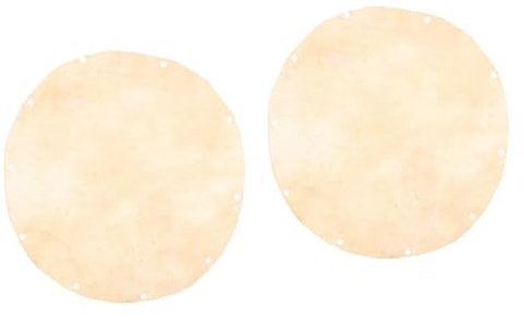 ibasenice 2stücke Afrikanisches Trommelfell Hochwertiges Doumbek Drum Skin Aus Ziegenleder Installieren Für Optimale Klangqualität Und Nutzungserlebnis Für Percussion-enthusiasten