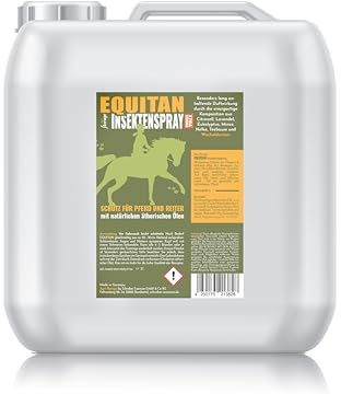 florage EQUITAN 3L Kanister Insektenschutz Pferd Xtra Strong mit Wacholderteer, gegen Mücken, Fliegen, Bremsen, Zecken usw. Auf natürlicher Basis ätherscher Öle