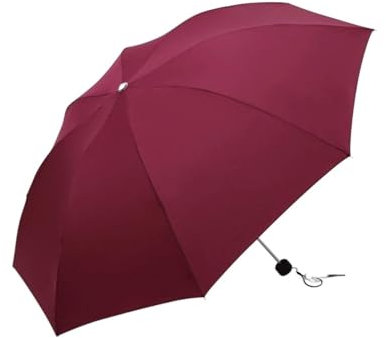 ATMRC Taschenschirme Winddichter Faltschirm Regenschirm Herrenschirm Damen und Familie Manuelles Öffnen und Schließen (Farbe: Rot) Regenschirme