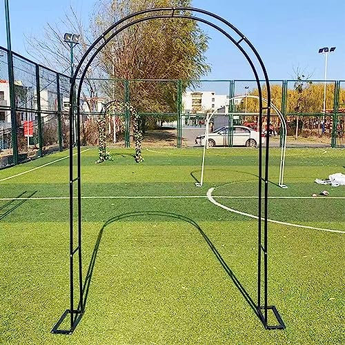 BGGNDZ Arche Jardin Aluminium Largeur, Arche À Rosiers Métal, Filet À Plantes Grimpantes, Filet de Treillis, pour Récolte de Concombres, Légume, Vignes, Plantes Grimpantes,120x220x40CM