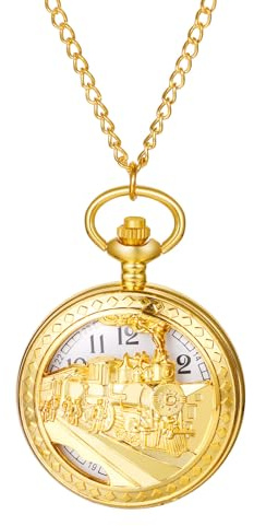 Taschenuhr Strasssteine Eule Quarz Uhr: Gold Silber Taschenuhren mit Arabischen Ziffern Pulloverkette Analoge Uhr für Herren Damen als Geschenke für Muttertag Vatertags Weihnachten Geburtstag