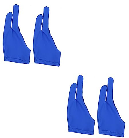 Healeved 4pcs Artist Drawing Glove Two Finger Sketch Glove Moisturizing Protective Thin and Breathable Reduces Friction for Tablets
