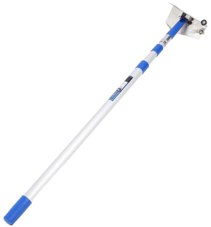 Raschietto per cartongesso per angoli da parete Manico allungabile per cartongesso Cuscinetto in acciaio inossidabile Utensile per finitura per cartongesso rotante a 360 gradi con